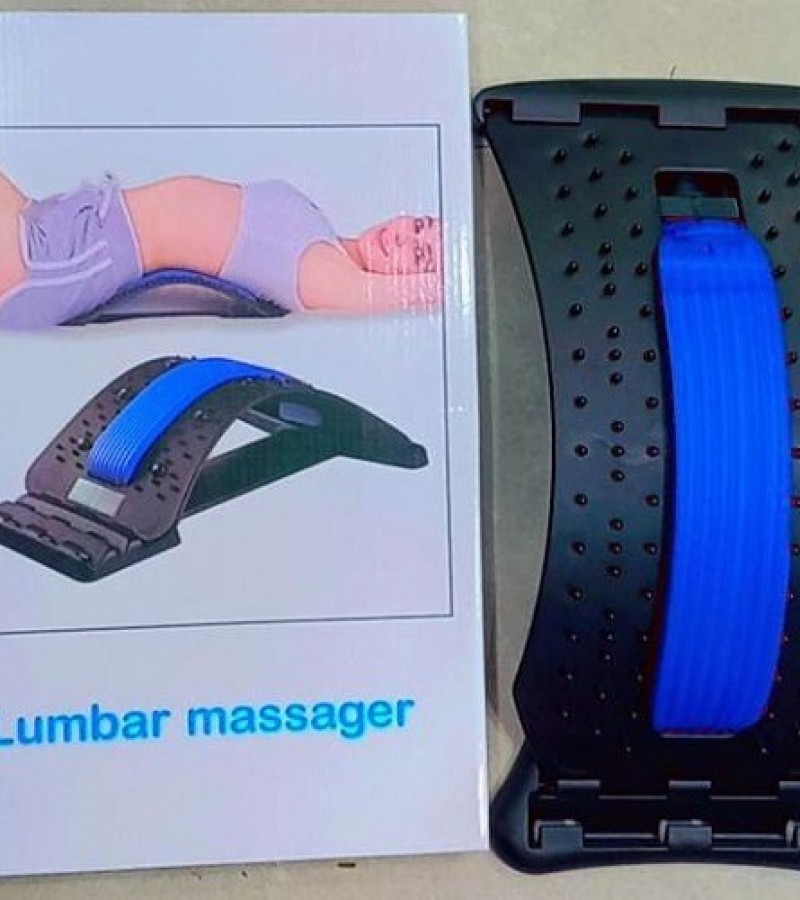 Magic Back Stretcher Lower Lumbar Massage Support Spine Pain Relief Back Massage