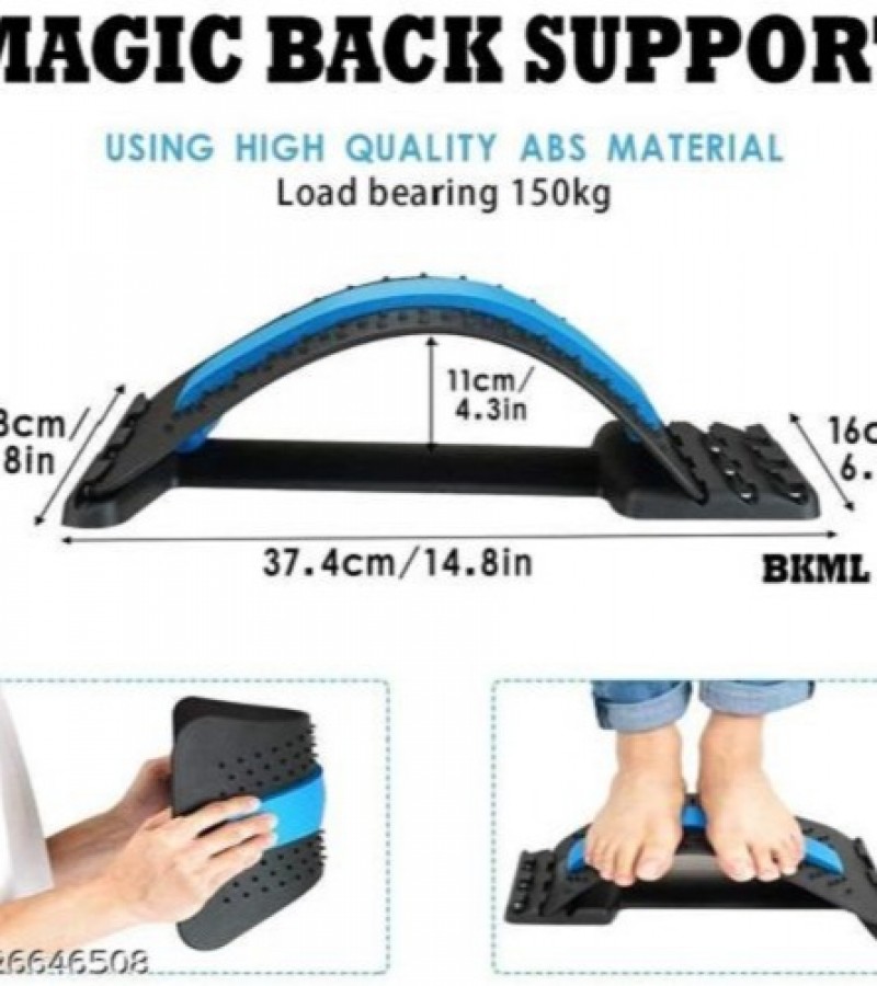 Magic Back Stretcher Lower Lumbar Massage Support Spine Pain Relief Back Massage