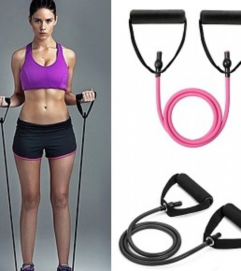 Portable Resistance Bands With Handles, Resistance Tubes & Workout Bands